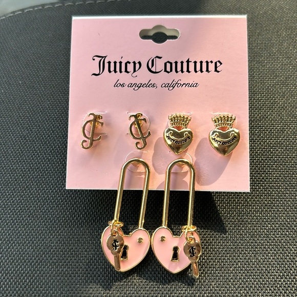 Juicy Couture Jewelry - Juicy Couture 3 set Earrings